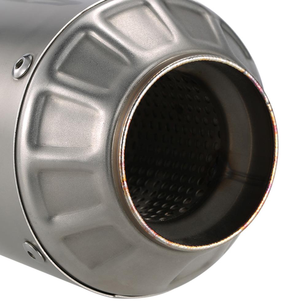51mm   Motorcycle ATV Frosting Stainless Steel Exhaust Pipe Muffler
