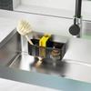 1 kitchen drainage rack for storing cleaning tools, sponges, cleaning wipes