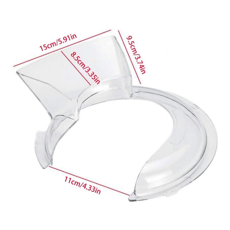 Pouring Shield for K45SS KSM75 KSM150PS KSM152PS K4 K5 KP50 KSM5 KSM50 4.5-5Qt Splatter Guard Cover Mixers Accessories