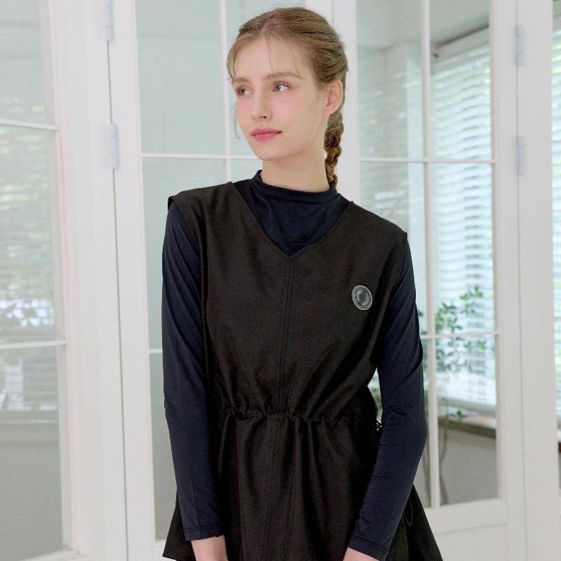 Playboo V Neck Vest Summer Black