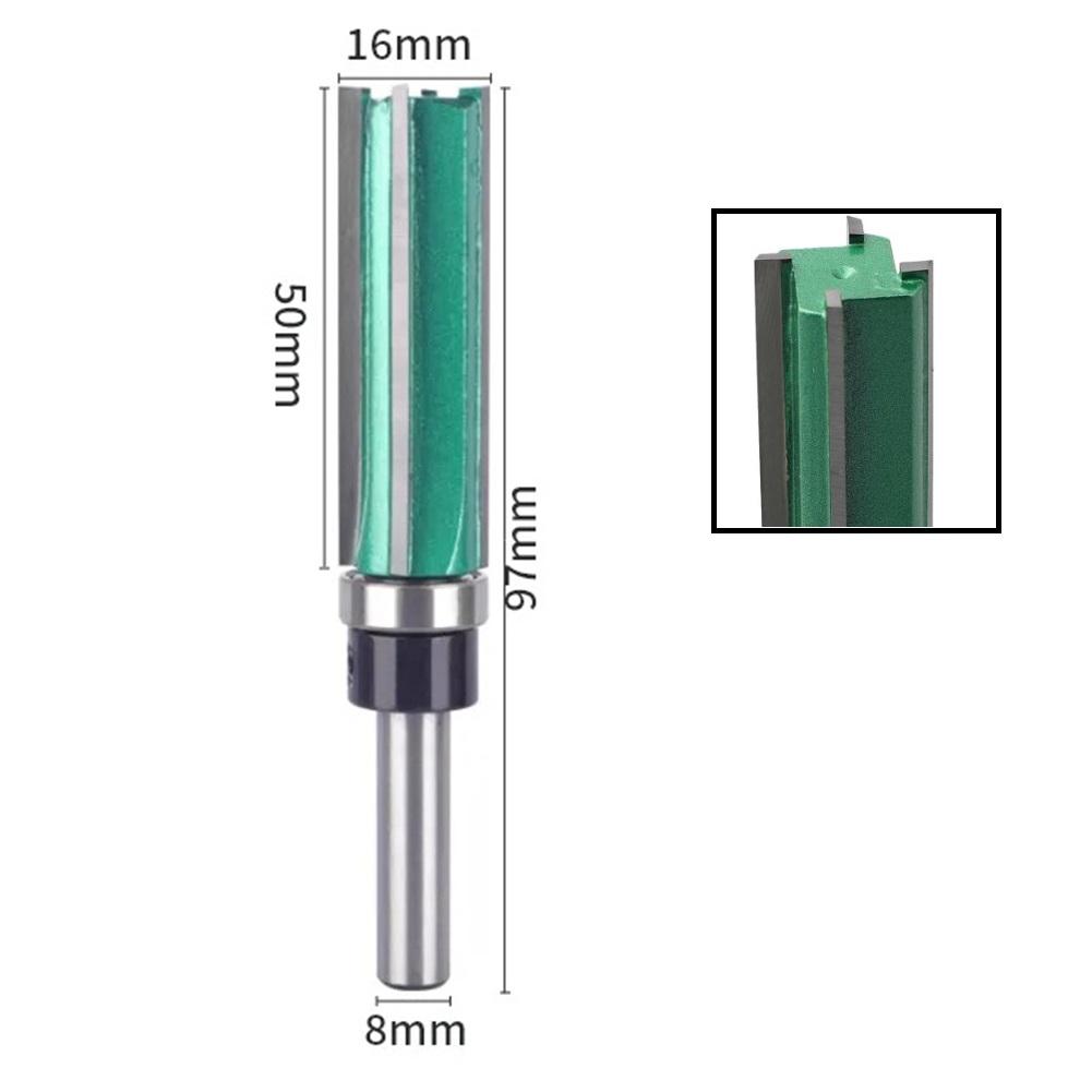 Router Bit Shank Cutter Router Bit Trimming Tool Hook&Shear Angles DIY Woodworking Milling Cutter Four Blades Drill Bits Tools