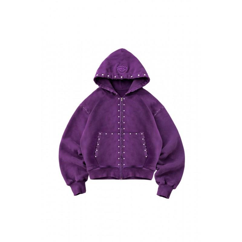 Violeta Mazgāta Vintage Ar Kapuci Saīsināta