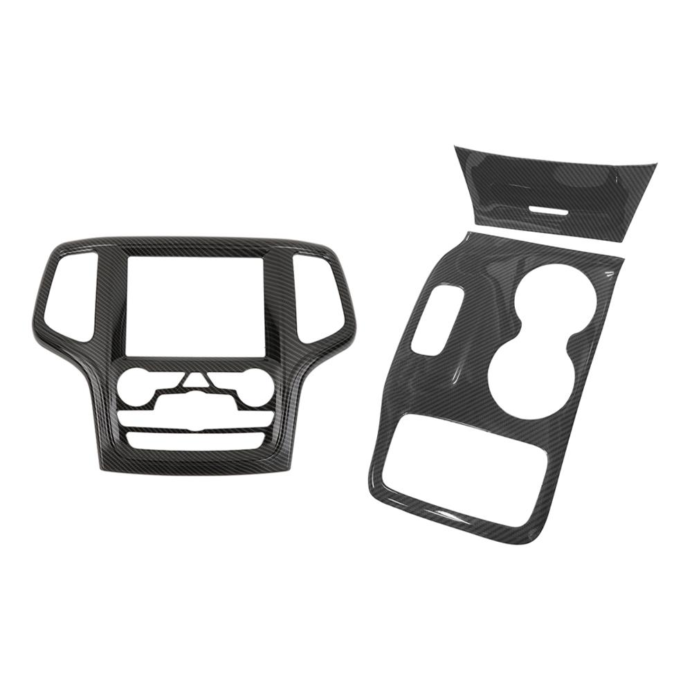 

Car Central Control Navigation/Gear Shift Panel Decoration Cover Trim for Jeep Grand Cherokee 2014 2015 Interior Accessories