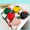 Adorable Strawberry Design Kids Crossbody Bag For Girls Cute Kindergarten Pu Material