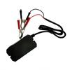 DC Power Adapter with Battery Clip 12V Vehicle USB Charger for Cellphone Tab
