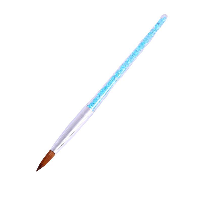 Sky Blue Acrylic Diamond & Crystal Nail Art Pen Set, 6-Piece