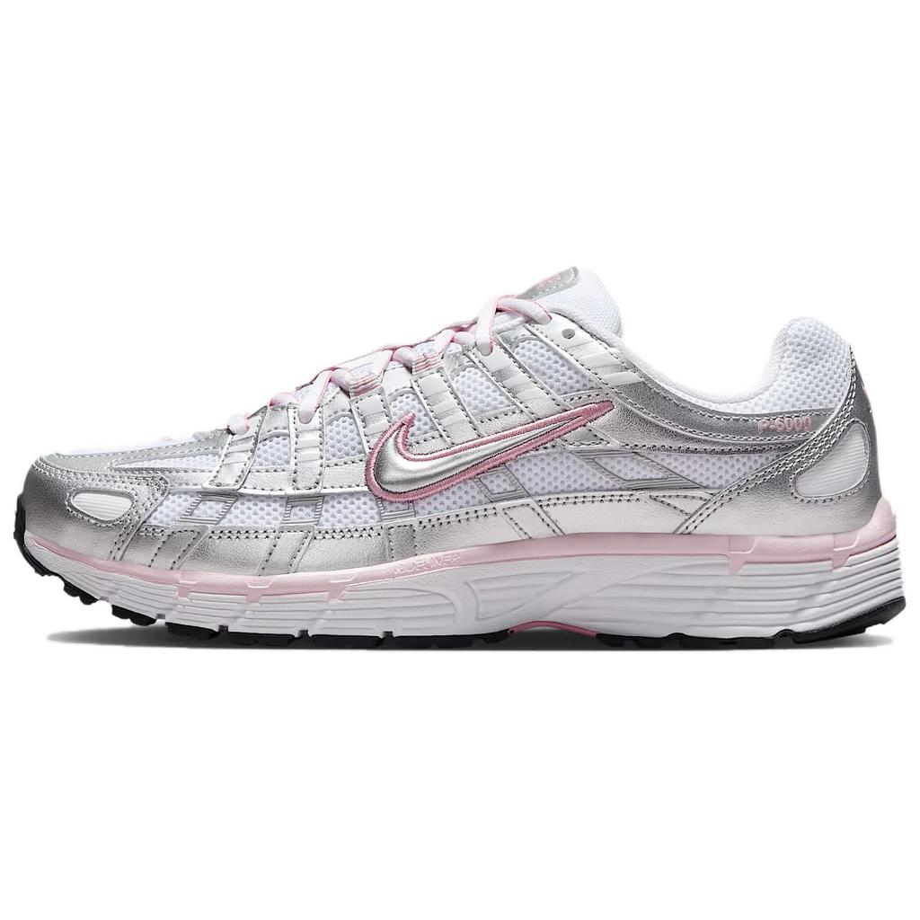 Nike P-6000 White Elemental Pink Women Sneakers Black Metallic-Silver BV1021-108