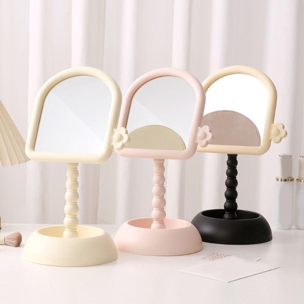 Mit Organizer Desktop Make-up Spiegel Leichtgewichtiger hochauflösender Schönheitsspiegel Zuhause