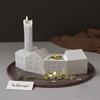 Stampo Contenitore Candela per Alimenti con Incastri Design Casa Stampo per Artigianato per Statuetta Decorativa Strumento per Gioielli