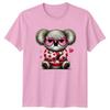 Koala Valentines Day Hearts Unisexs TShirt Unisexs Tee Graphic Unisex Top