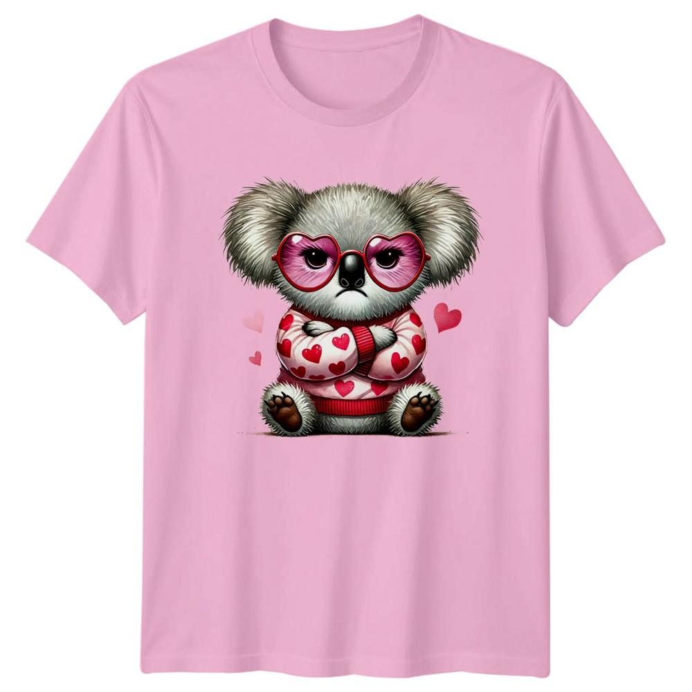Koala Valentines Day Hearts Unisexs TShirt Unisexs Tee Graphic Unisex Top