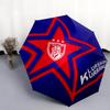 Johor Darul Ta'zim FC  Pattern, Automatic Folding Umbrella, Portable and Foldable Design, 8 Ribs, a Christmas or Birthday Gift.