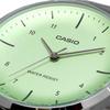 Casio LTP-VT03D-3B Analog Quartz Ladies Watch Mint Green Metallic Metal Band Overseas Model