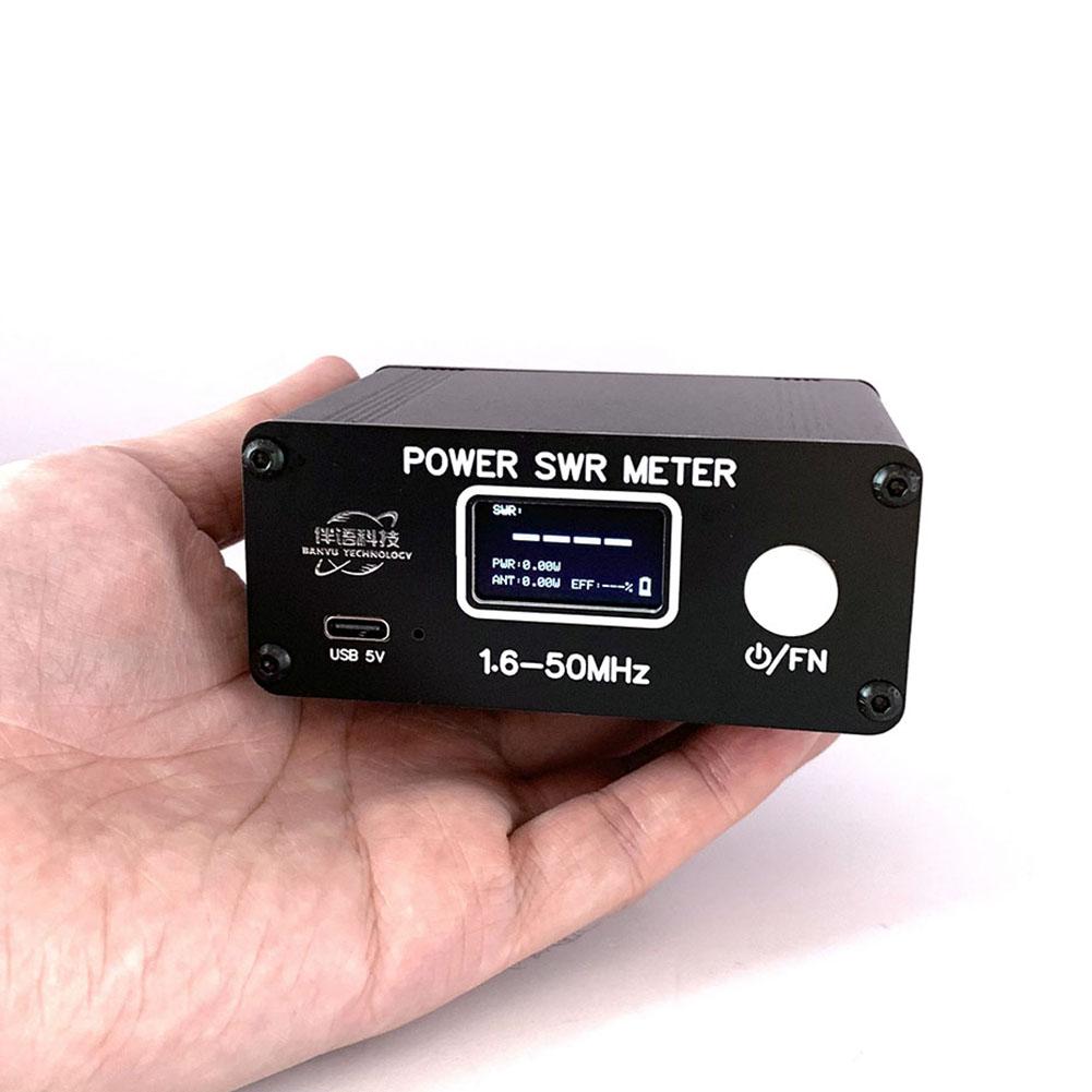 Mini High Frequency SWR Meter 0.5W-150W Digital Display Standing Wave Ratio Meter Accuracy Better Than 5% Shortwave Power Meter