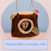 Hamster Nest Lovely Appearance Stump Design Flannel Comfortable Squirrel Bed Hammock for Small Animals