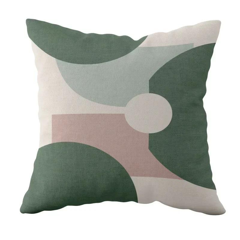 Home Decor Geometric & Floral Patterned Decorative Cushions Pattern Cushion Cover Suitable for Sofa Bedroom Car Pillow Cover