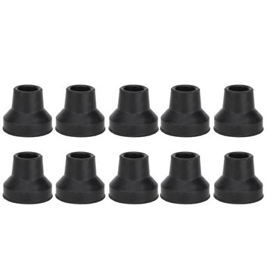10Pcs Cane Tips Rubber Skid Resistance Wearproof Walking Crutch Tips for Standard and Folding