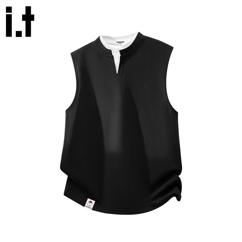 

CHOCOOLATEit Men s American Patchwork Ice Silk Sleeveless Tank Top 3XL
