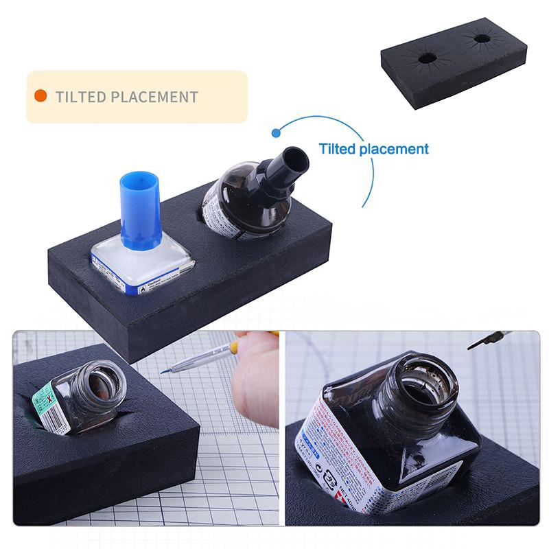 Glue Paint Bottle Universal Storage Base 2 Hole Anti-Tipping Storage Stand Model Tools Eva Material