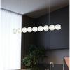 Gold Chandelier LED Pendant Light Nordic Linear Chandeliers Home Decor Pendant Lamp Creative Light for Living Dining Room