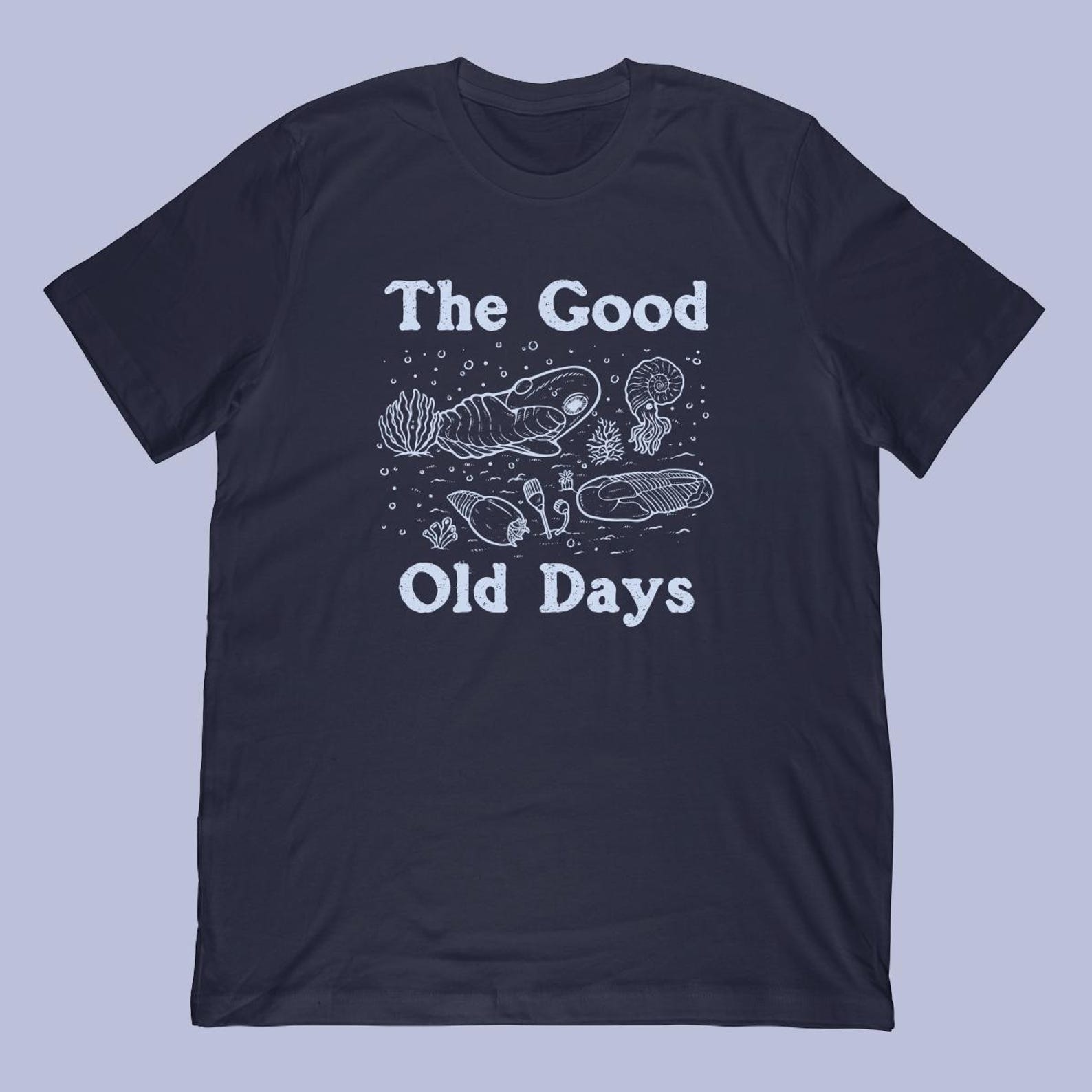 The Good Old Days | funny fossil T-shirt M