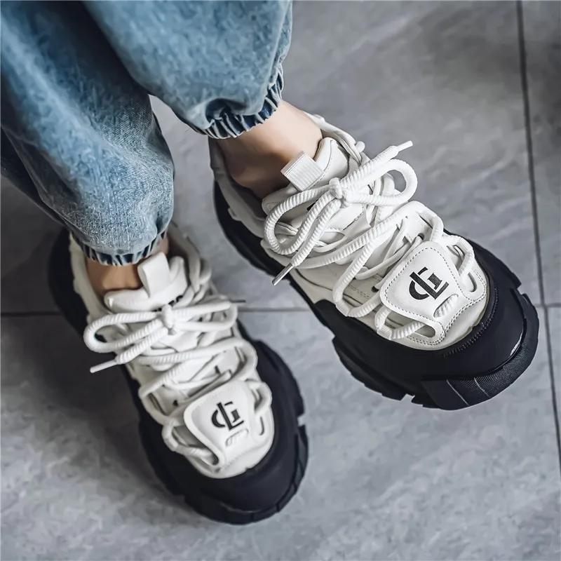 Modische 2026 Neue Vielseitige Bequeme Dicke Sohle Lässiger Trend Modische Leichte Sportschuhe für Herren
