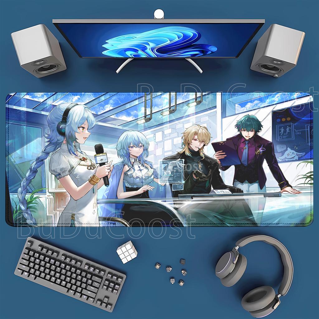 Wuthering Waves LuukHerssen Mousepad overlock offices Gaming keyboard Mouse Pad Anime Rubber HD Printing xmm XXL Desk Mat