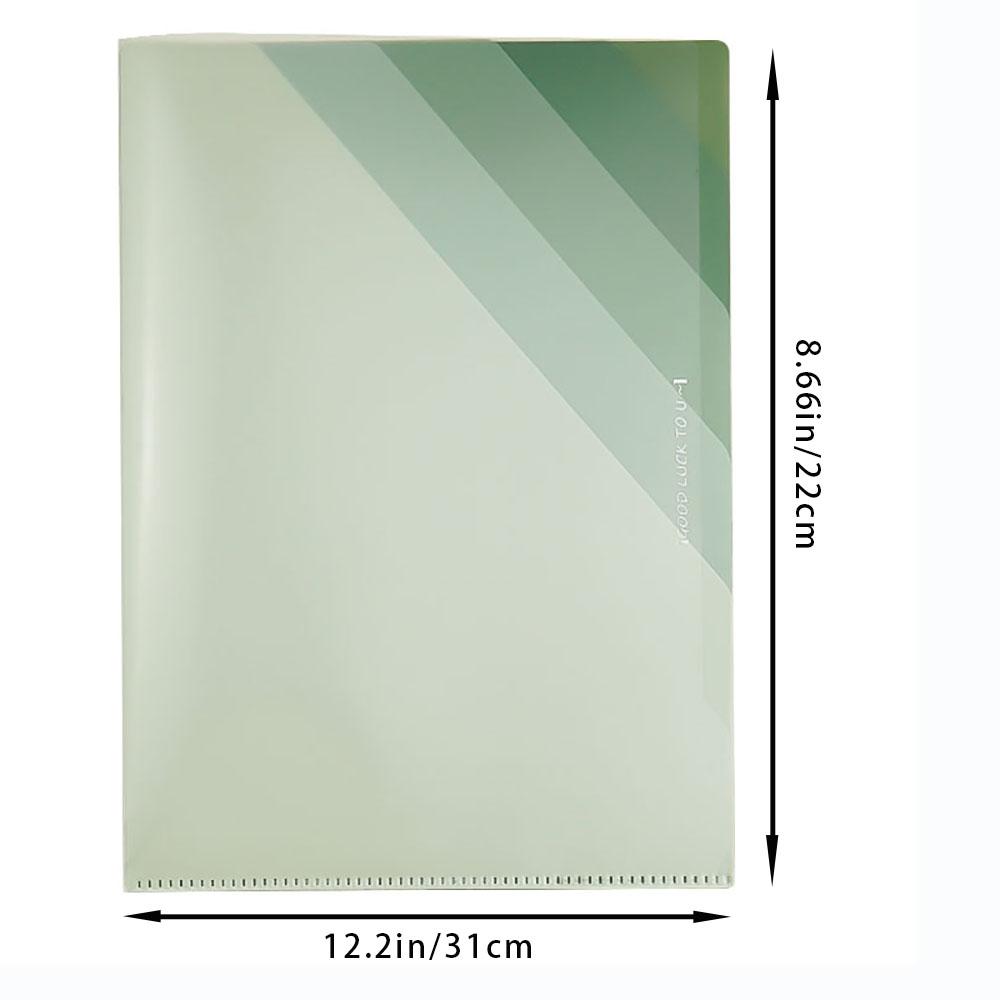 Page folder thickened gradient L-shaped vertical student test paper folder storage book large capacity