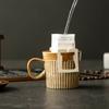 Handmade Coarse Pottery Ceramic Cup Small Capacity Coffee Cup Retro Style Ceramic Concentrated Hanging Japanese Ear Coffee Cup