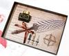 Produttore di Fabbrica Stile Retro Punk Europeo Set Penna a Pena con Ingranaggi Piume Set Penna a Pena con Ali