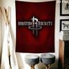 Houston Rockets Logo Artwork Threepiece Set 1 Duvet Cover 2 Pillowcase Without Core Duvet Cover And Pillowcase Bedding Set