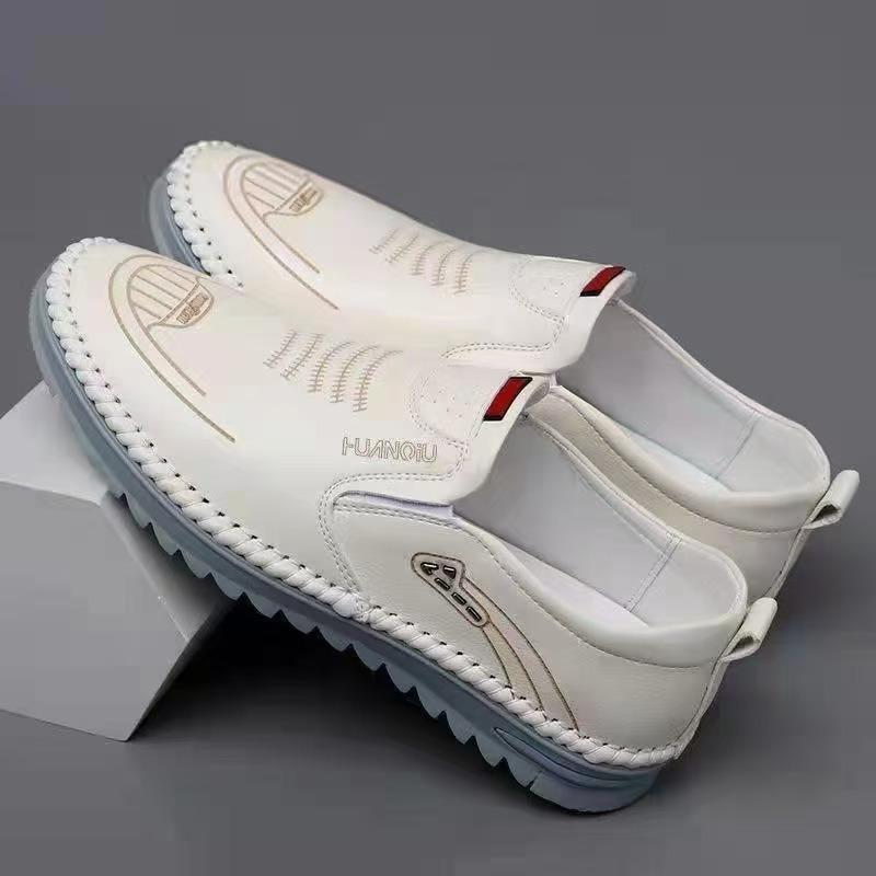 Leather Shoes Men's Spring and Autumn Fashion Soft Leather Casual Leather Shoes Texture Wear-resistant Doudou Shoes Men's Shoes Retail