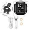 Wireless Motor Tire Pressure Monitoring Alarm System Motorcycle TPMS With 2 External Sensors LCD Display