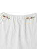 Hety Pure Rose Cotton Skirt (White)