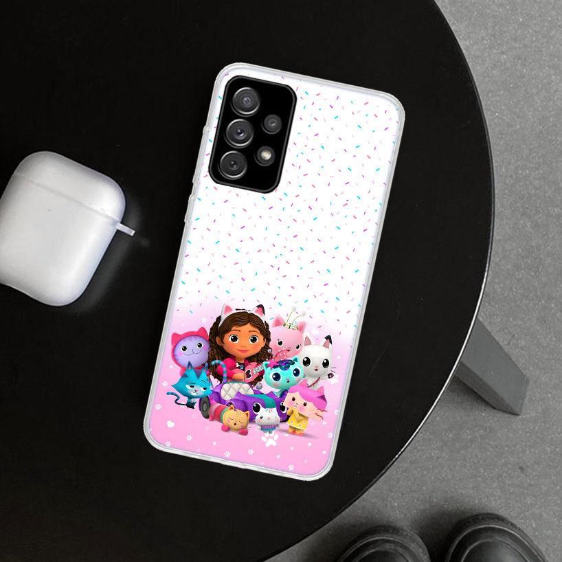 Cartoon Gabbys Dollhouse Phone Case Cover for Samsung Galaxy A12 A22 A32 A52 A72 A02S A51 A50S A31 A20S A10S Note 20 Ultra 10 Pl