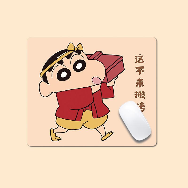 Crayon Shin-Chan Oyun Mouse Pad'i Anime Sevimli Masaüstü Fare Altlığı Bilgisayarlar Ofisler Oyuncular İçin Fare Altlıkları Kaymaz Kolay Temizlenir