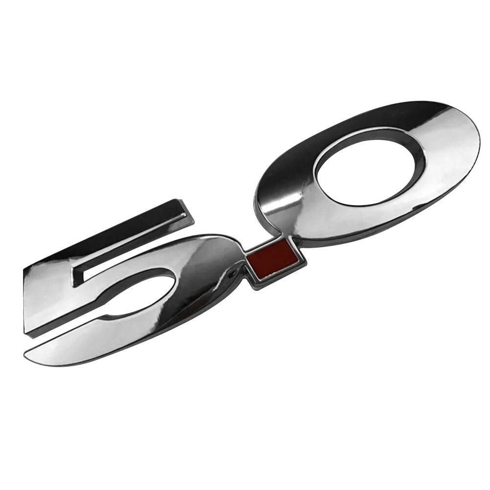 

5.0 Автомобильный Стайлинг, замена металлического украшения, двусторонний значок серебряный