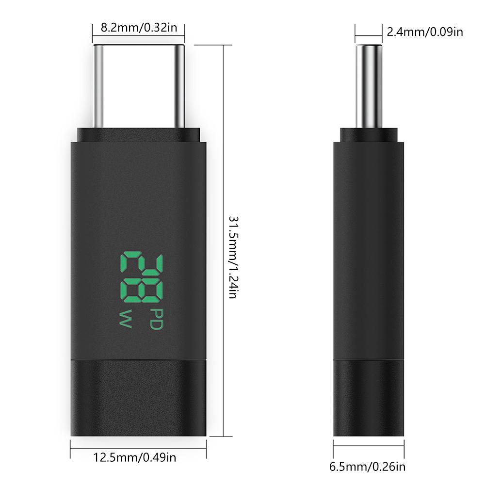 99W Power Digital Display Type C To Type C Adapter For USB To Type C Cable Type C To Type C Cable Fast Charging Cable Visible