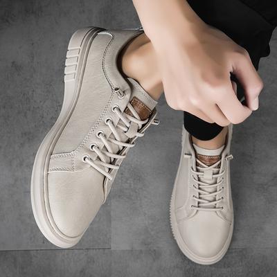 Brand Male Footwear Flats Men Shoes Men Casual Shoes Genuine Leather Lace Up Casual Men's Sneakers Cool Street Boys Men's Shoes