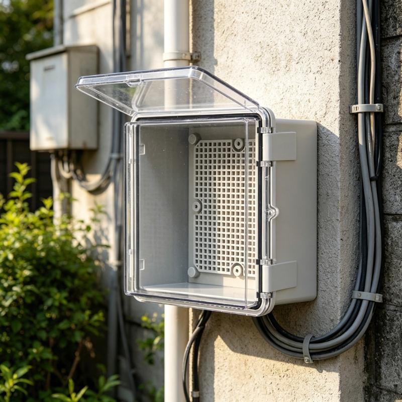Hinged Plastic Enclosure Waterproof Power Electrical Junction Box Waterproof Outdoor Plastic Box Distribution Box