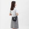 Simple Polka Dot Printed Messenger Bag New Solid Color Diamond Embroidered Lock Fashionable Women's Shoulder Bag