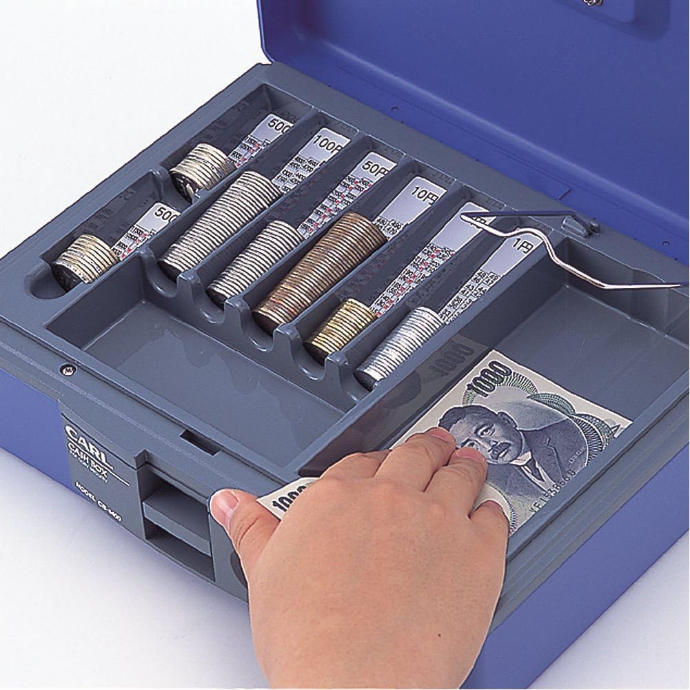 Carl Office Cash Safe, Box, A5, Blue, CB-8400-B