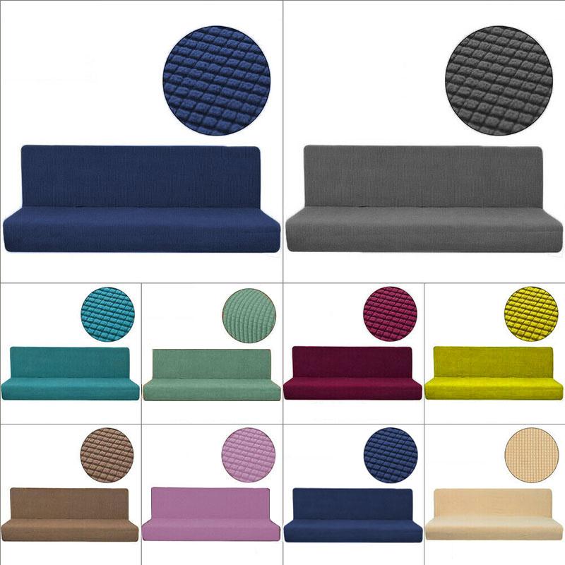 Slipcover Sofa Stretch Bed Cover Full Folding Armless Elastic Slipcover Futon