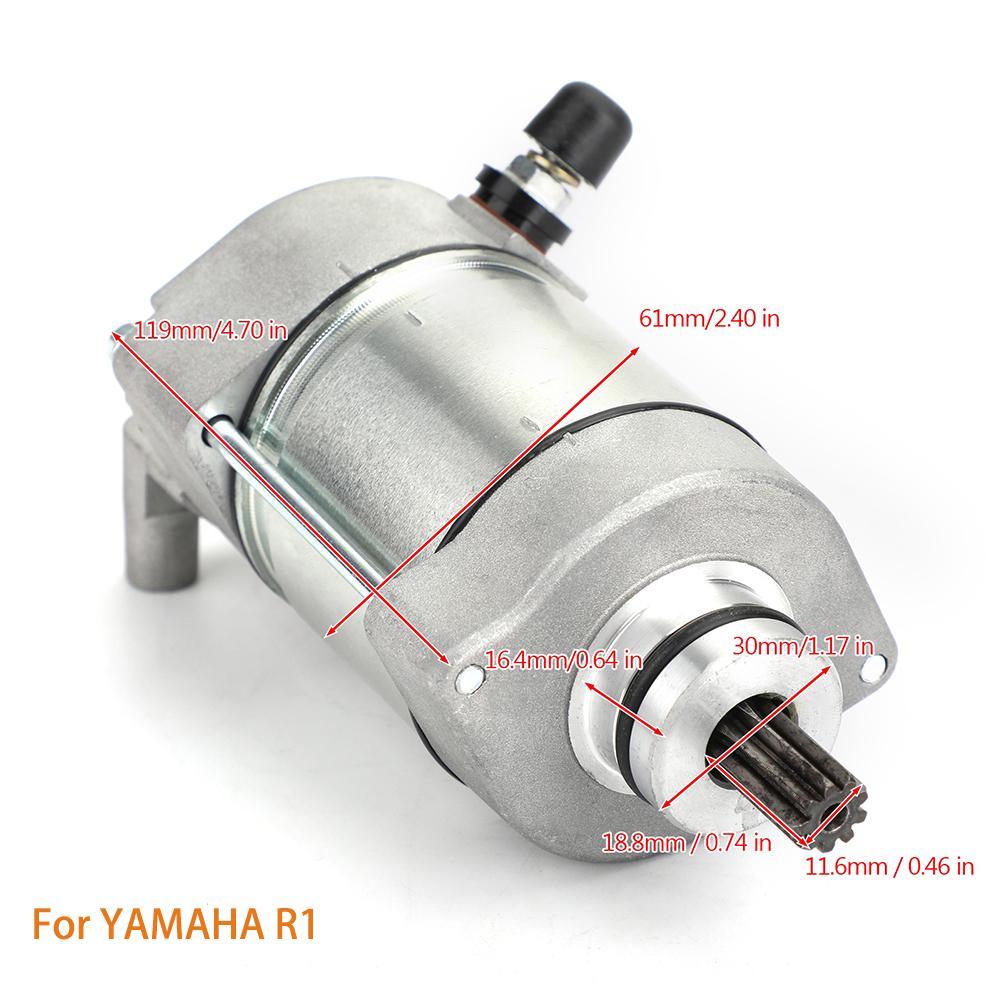 Fit For Yamaha YZF-R1 R1 Engine Starting Motor 2004 2005 2006 2007 2008 Starter Motor Motorcycle Starter Motor 1pc Starter