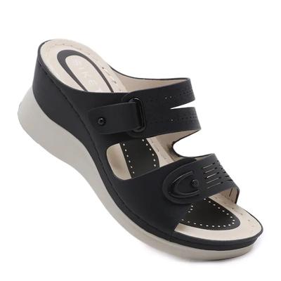 New Women's Thick Soled Slippers, Fashionable Retro Casual Beach Shoes, Women's Orthopedic Sandals, Open Toed Sandals