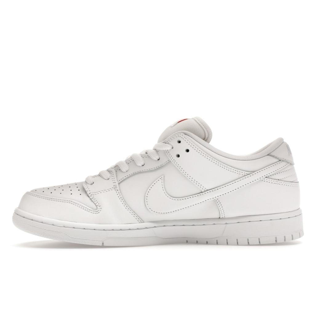 Nike Dunk Low Pro SB Triple White Unisex Sneakers FJ1674-100