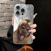 Soft Shell Case for Apple iPhone 16 15 Air 13 Pro 14 12 11 17 pro max 16e 14 Plus Monkey Drink Trend