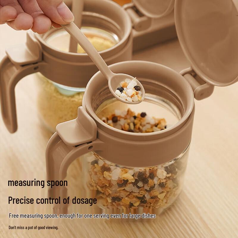 Baiside 3-Piece Multi-functional Kitchen Spice Jar Set