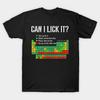 Asian Size Cotton Unisex Tshirt Print T-shirt Can I Lick It Periodic Table Science School T-shirt No-Cut Print Regular Fit