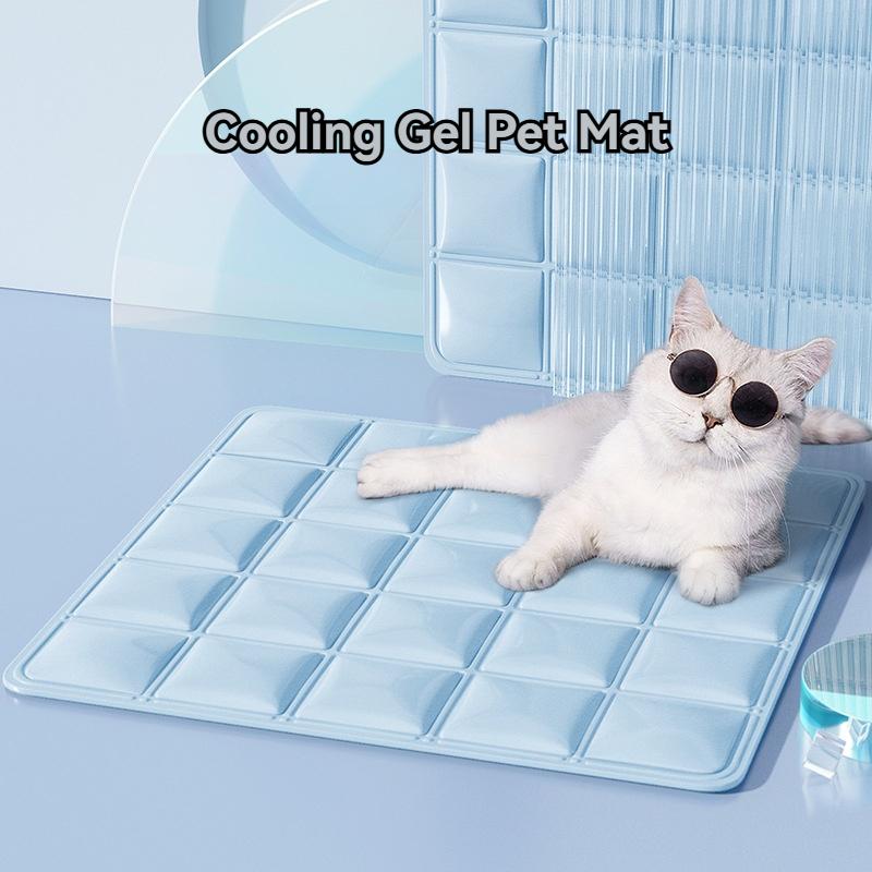 Summer Cooling Pet Ice Pad Cool Sleep Mat for Dogs Cats Breathable Chill Cushion Cat Mat Dog Cooling Bed Kennel for Hot Weather